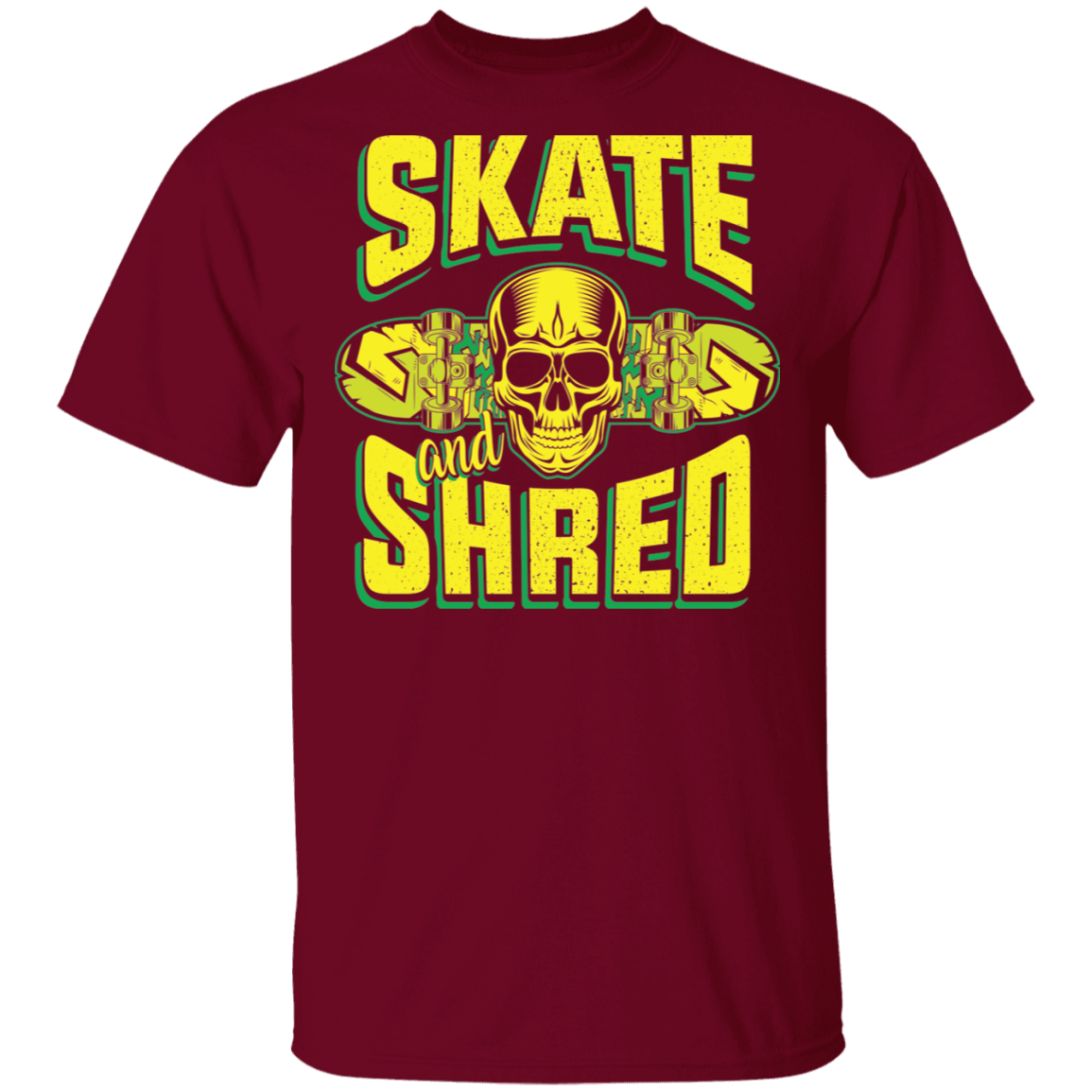 Skate and Shred Skateboarding Skateboard T-Shirt