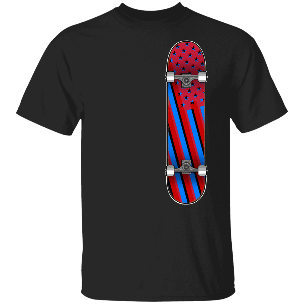 American Flag Skateboard Skateboarding Youth T-Shirt