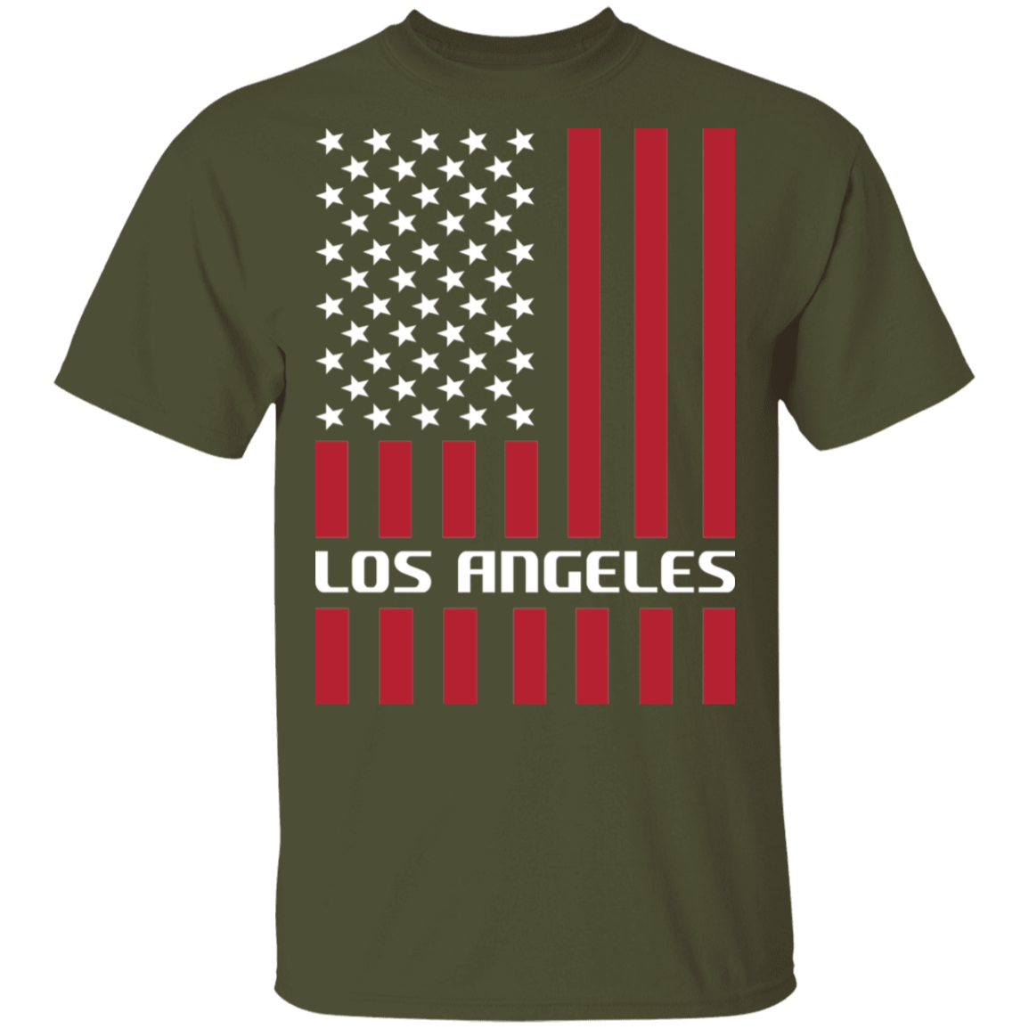 Los Angeles American Flag USA T-Shirt