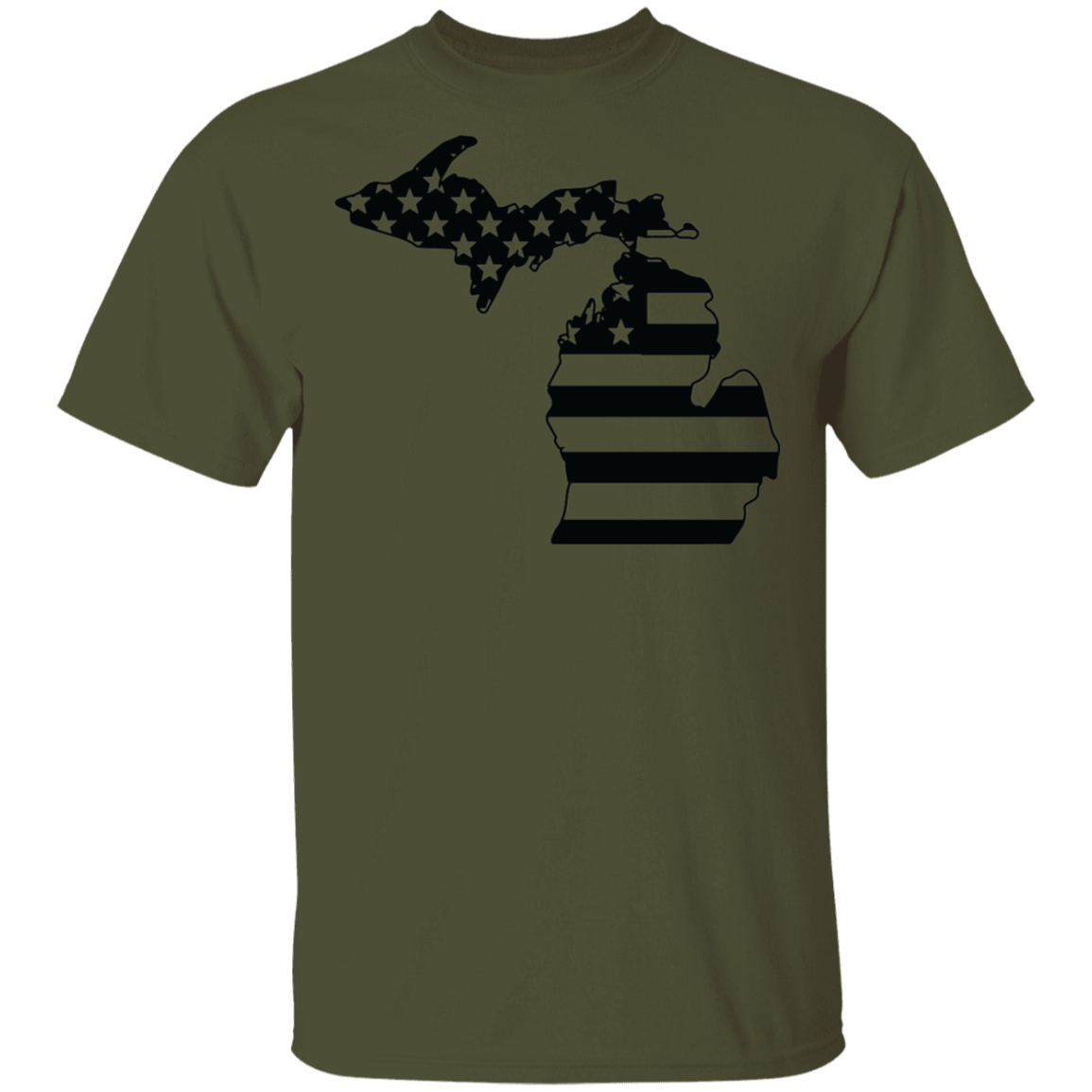 Michigan State American Flag Pride T-Shirt