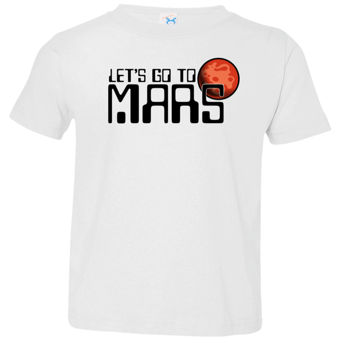 Toddler Space Lets Go to Mars Jersey T-Shirt