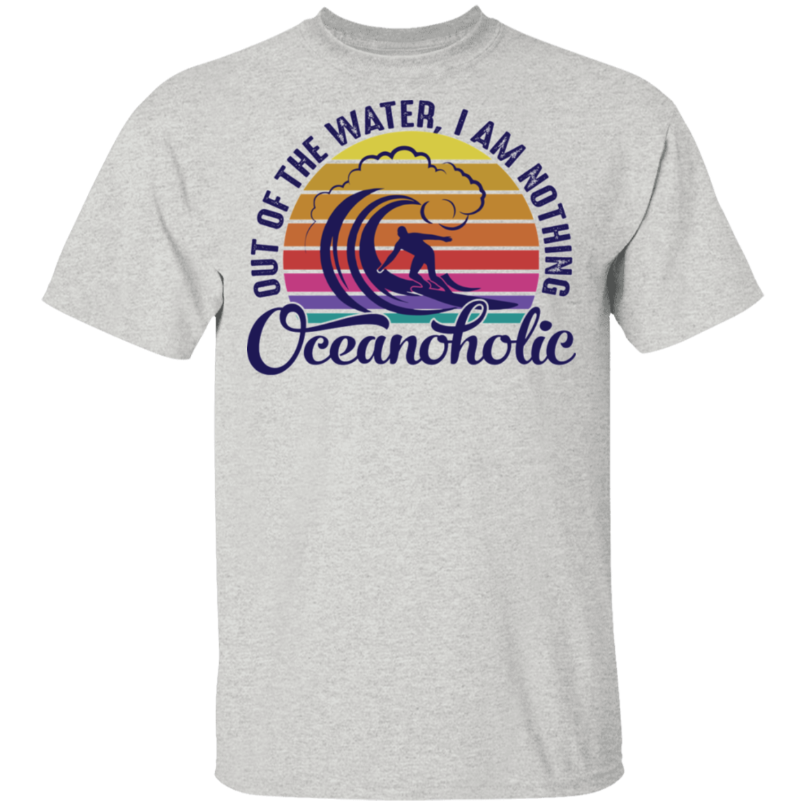 Oceanholic Surfing Beach Ocean T-Shirt