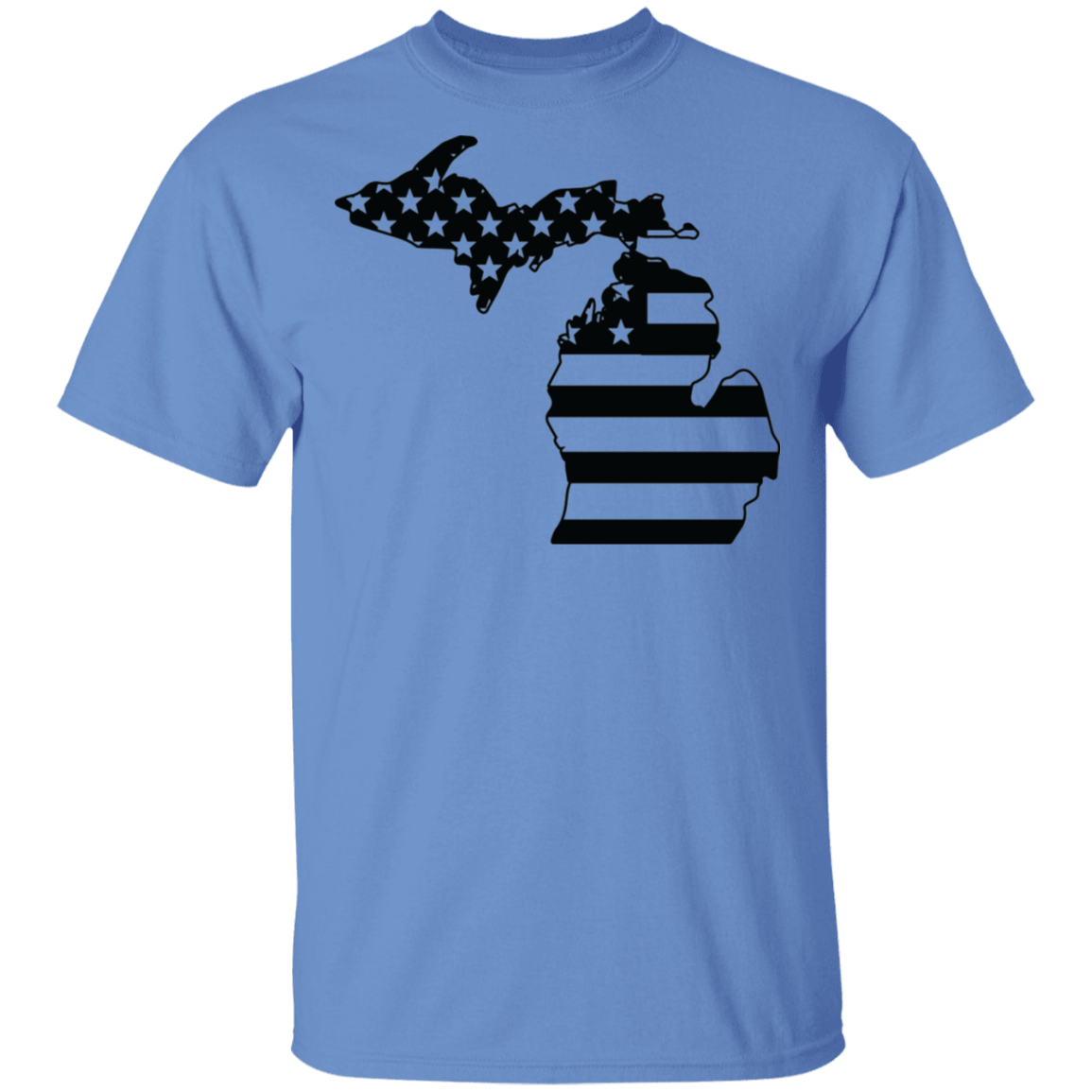 Michigan State American Flag Pride T-Shirt