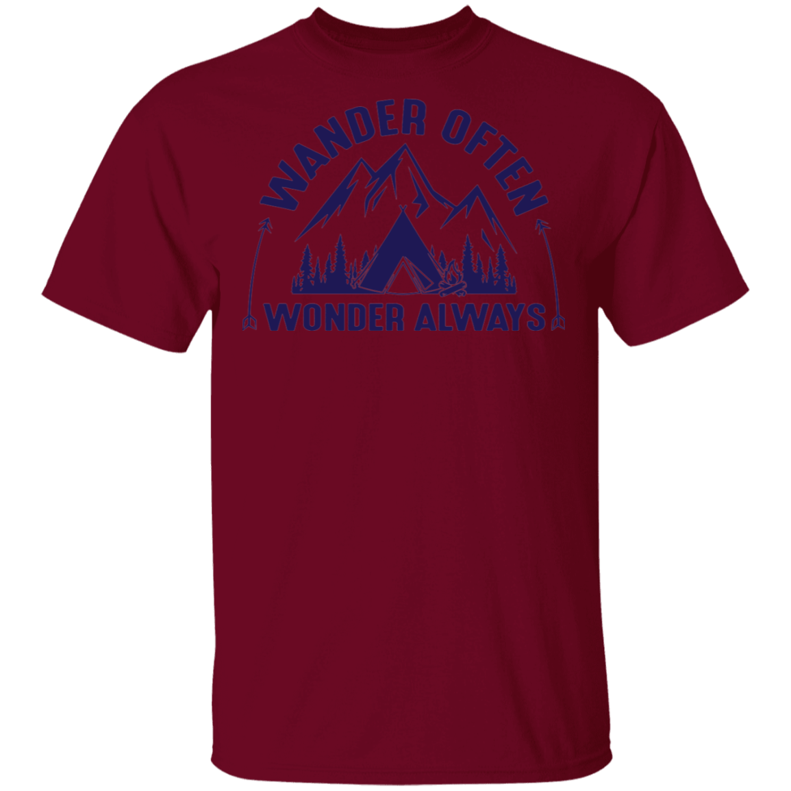 Wander Often Wonder Always Camping Outdoor T-Shirt