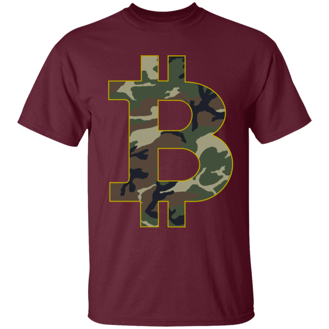 Camo Bitcoin Hodl Cryptocurrency BTC T-Shirt