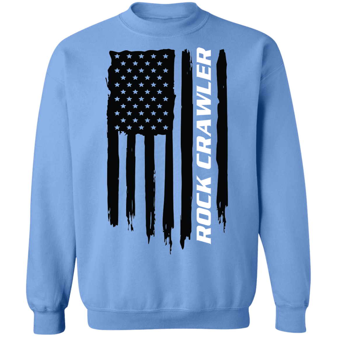 Rock Crawler 4x4 Off-Road American Flag Crewneck Sweatshirt