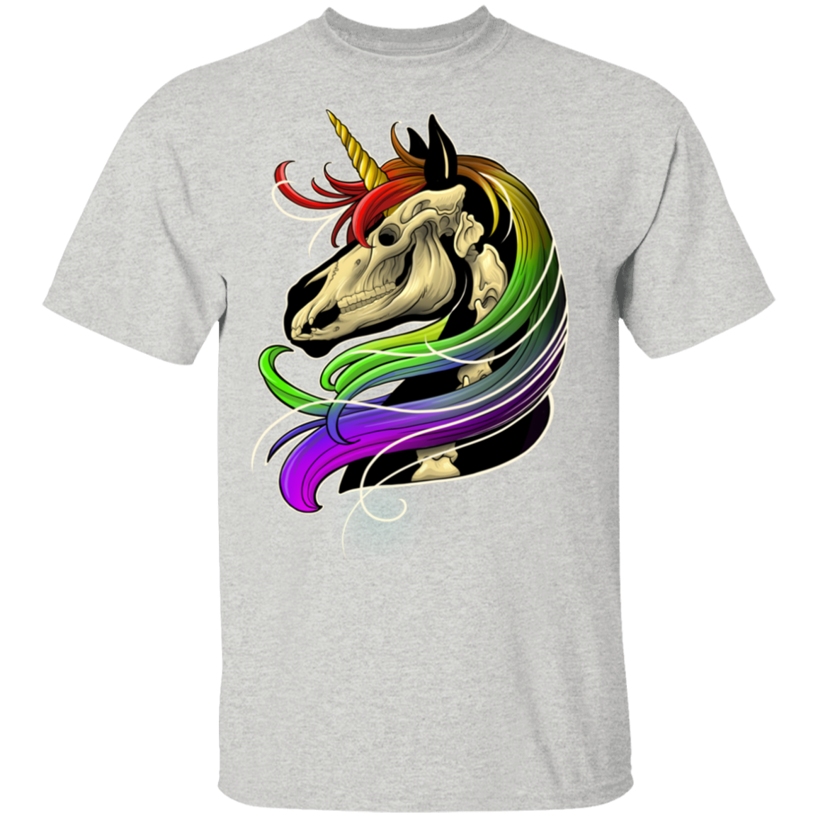 Rainbow Skeleton Unicorn T-Shirt