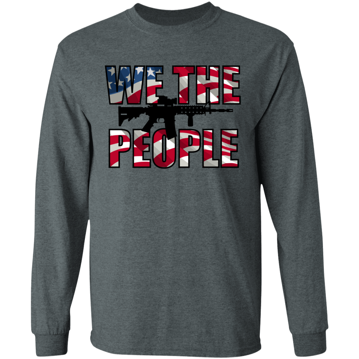 We The People American Flag Long Sleeve T-Shirt