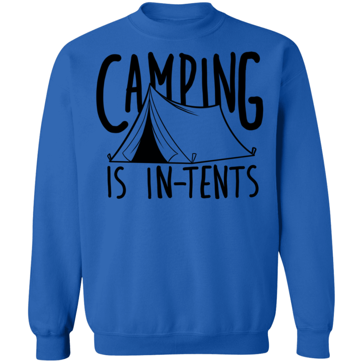 Camping is In-Tents Funny Crewneck Sweatshirt