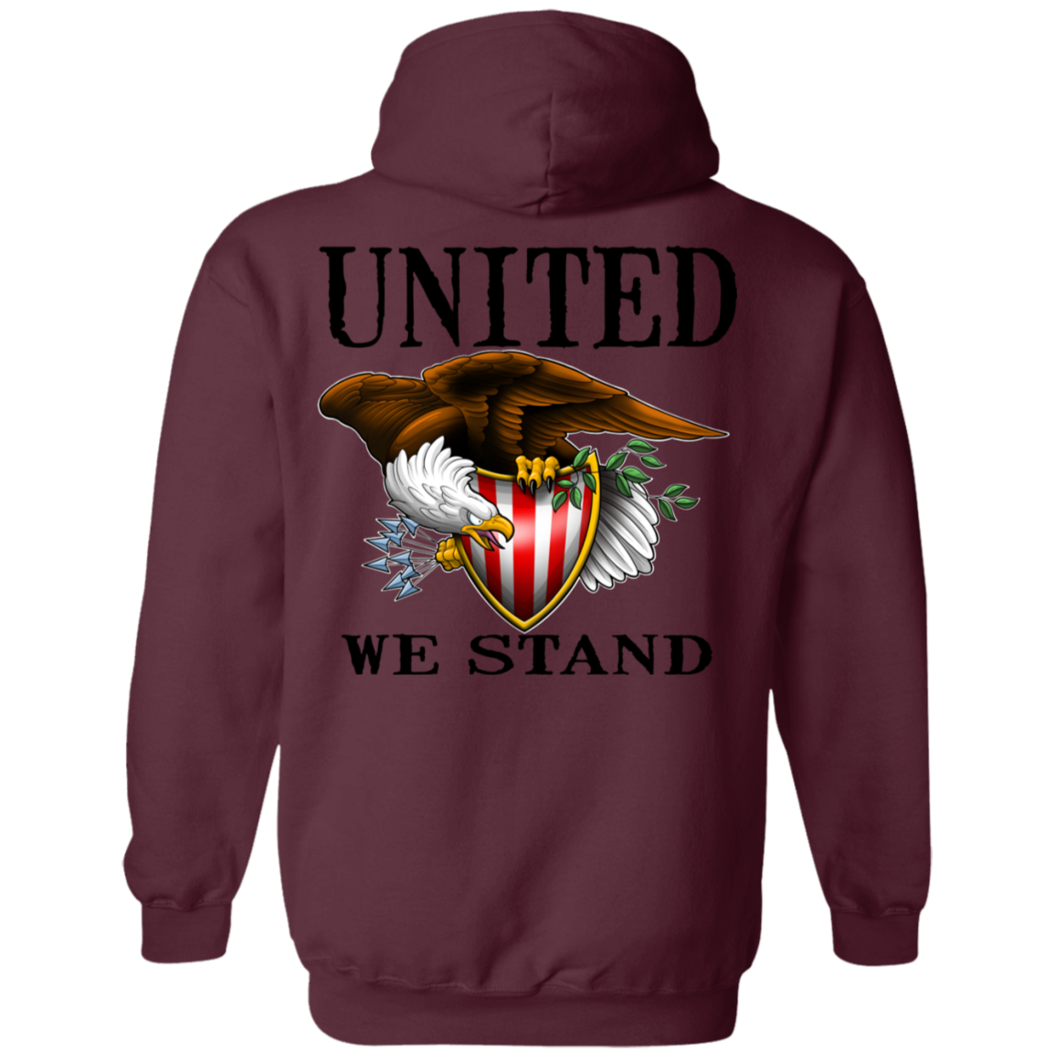 We the People United We StandDouble Sided Pullover Hoodie