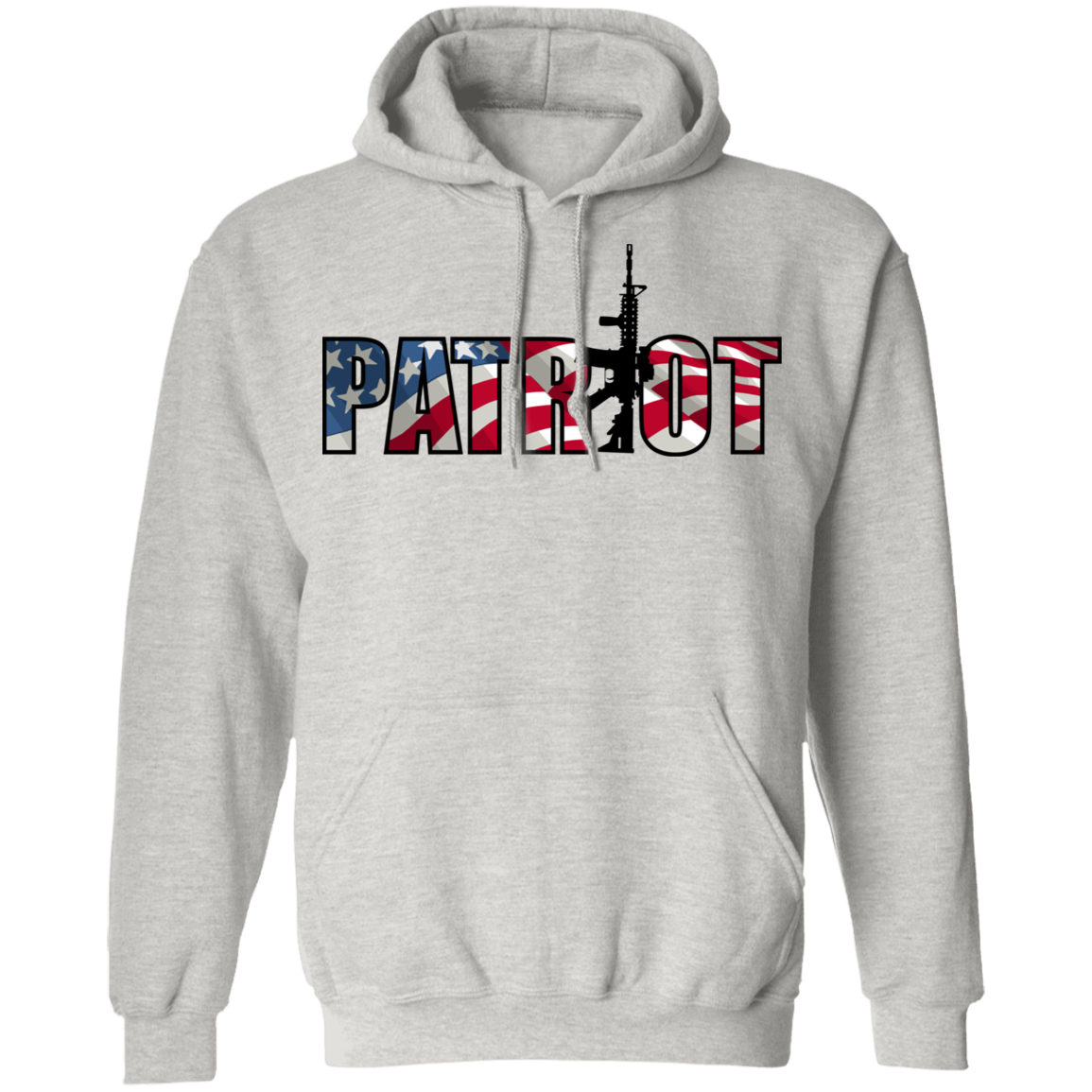 Patriot American Flag Defense Pullover Hoodie