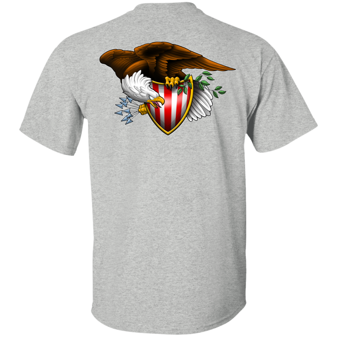 Patriot American Bald Eagle Double Sided T-Shirt