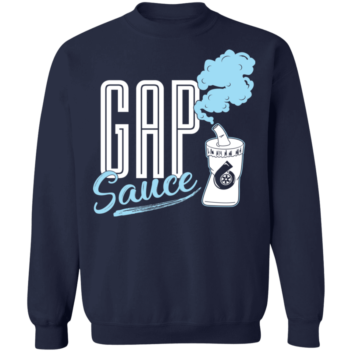 Gap Sauce-01 Gap Sauce Gapplebee's Gapped Turbo Boosted Crewneck Sweatshirt