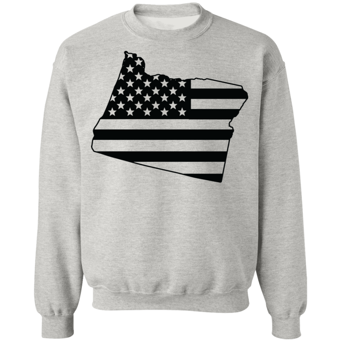 Oregon State American Flag USA Crewneck Sweatshirt
