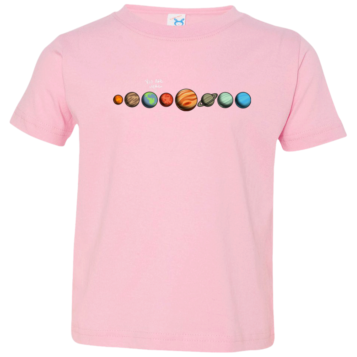 Toddler Space Earth You Are Here Jersey T-Shirt