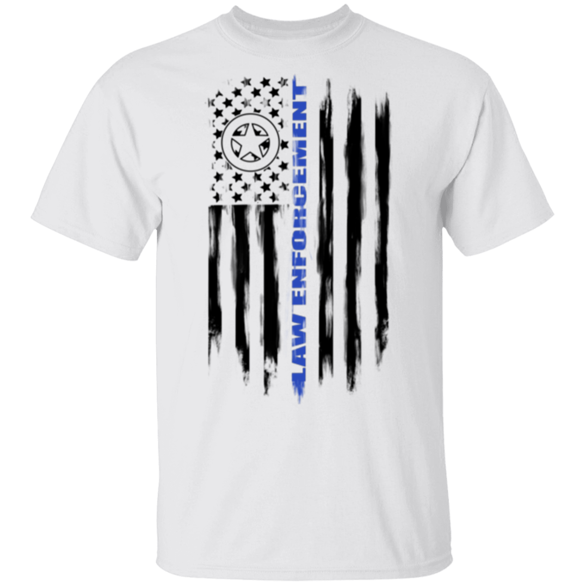 Law Enforcement Deputy Sheriff Police Officer Cop American Flag T-Shirt