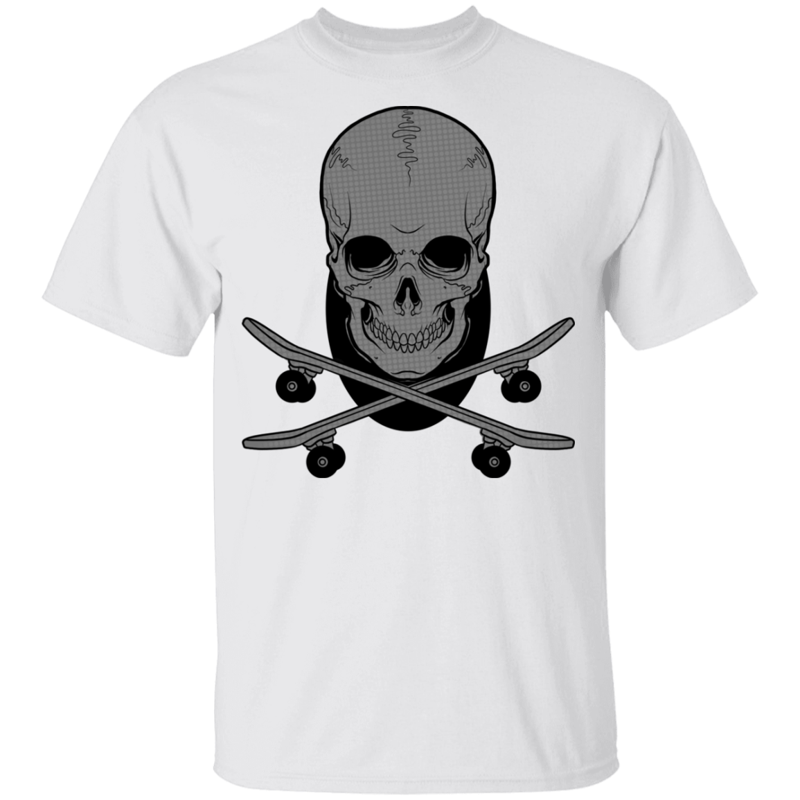 Skeleton Skateboarding Skateboard Shred Youth T-Shirt