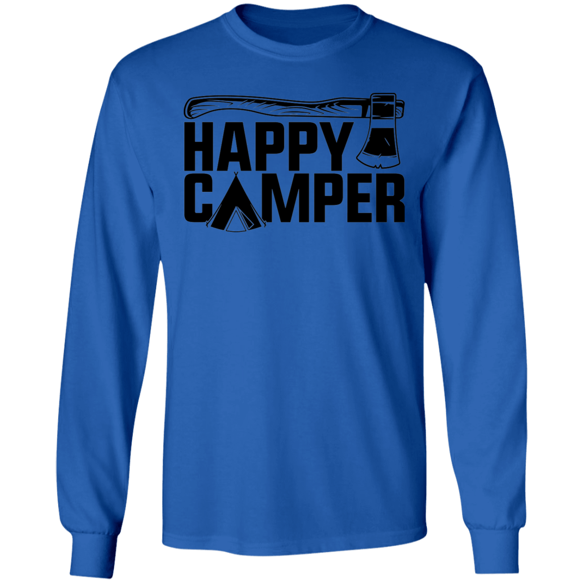 Happy Camper Camping Long Sleeve T-Shirt