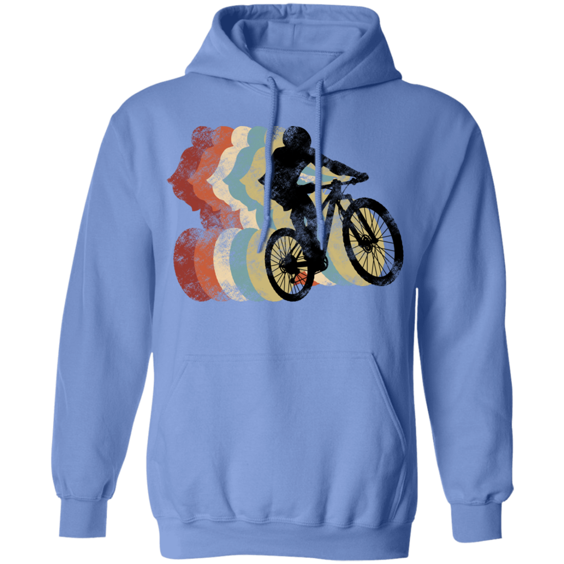 Mountain Bike Rider Biking Pullover Hoodie