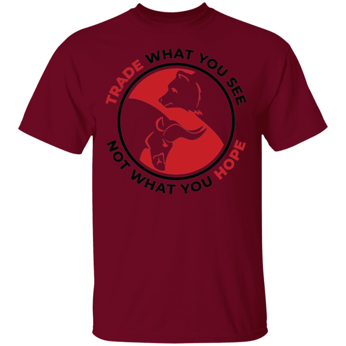 Trade What You See Not What You Hope Trading TA T-Shirt