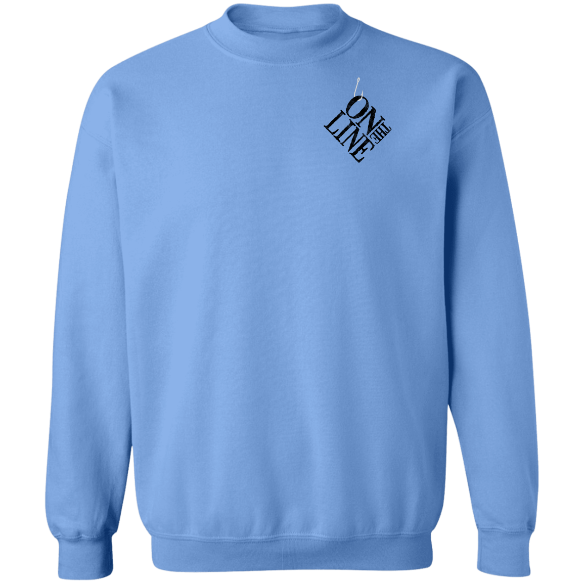 Rooster Fish On The Line Saltwater Double Sided Crewneck Sweatshirt