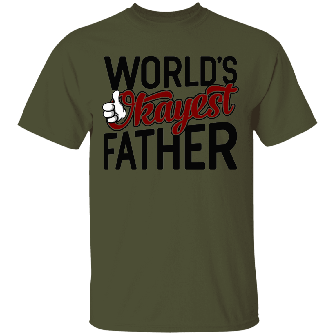 World's Okayest Father Funny Dad T-Shirt