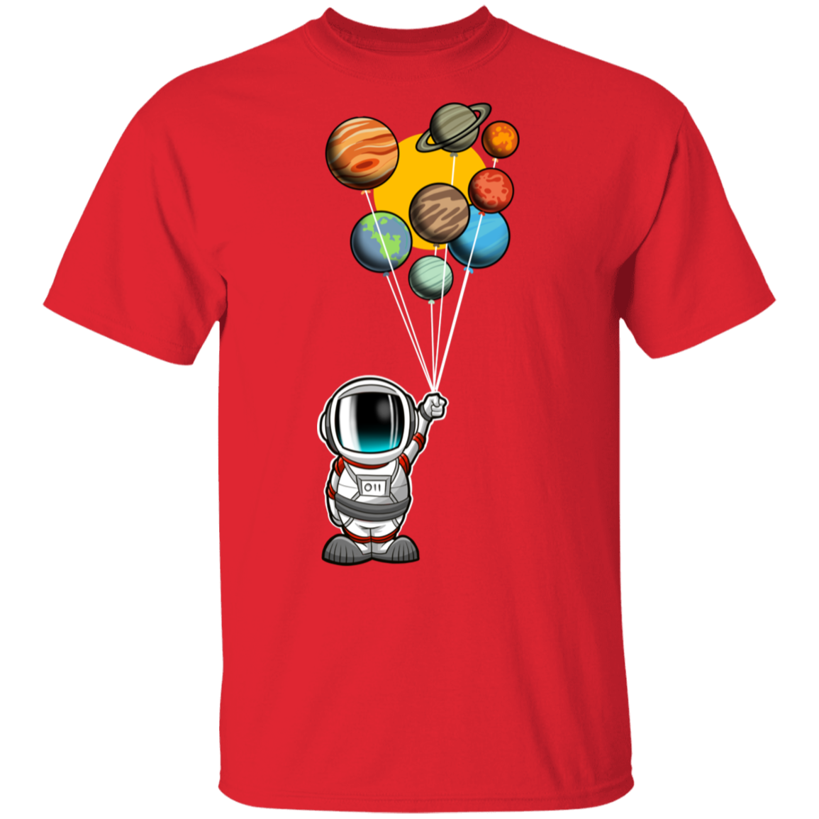 Men's Space Astronaut Balloons Party T-Shirt