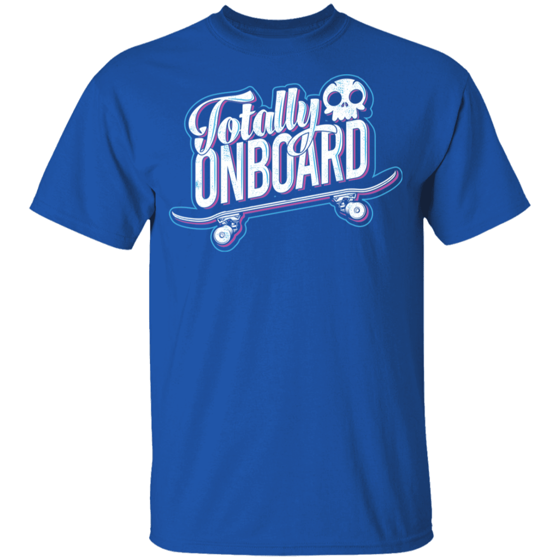 Totally Onboard Skull Skateboarder Skateboard Youth T-Shirt
