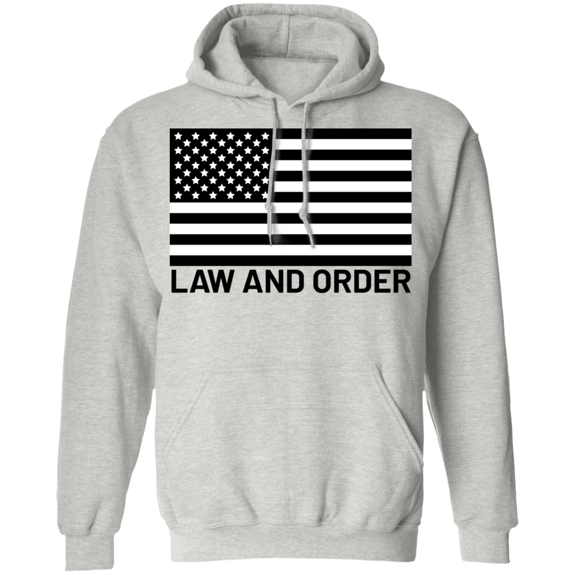 Law and Order American Flag Patriot Pullover Hoodie