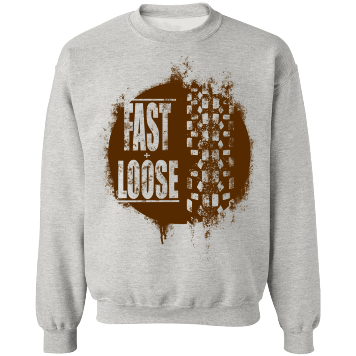 Fast and Loose Mountain Bike Riding Crewneck Sweatshirt