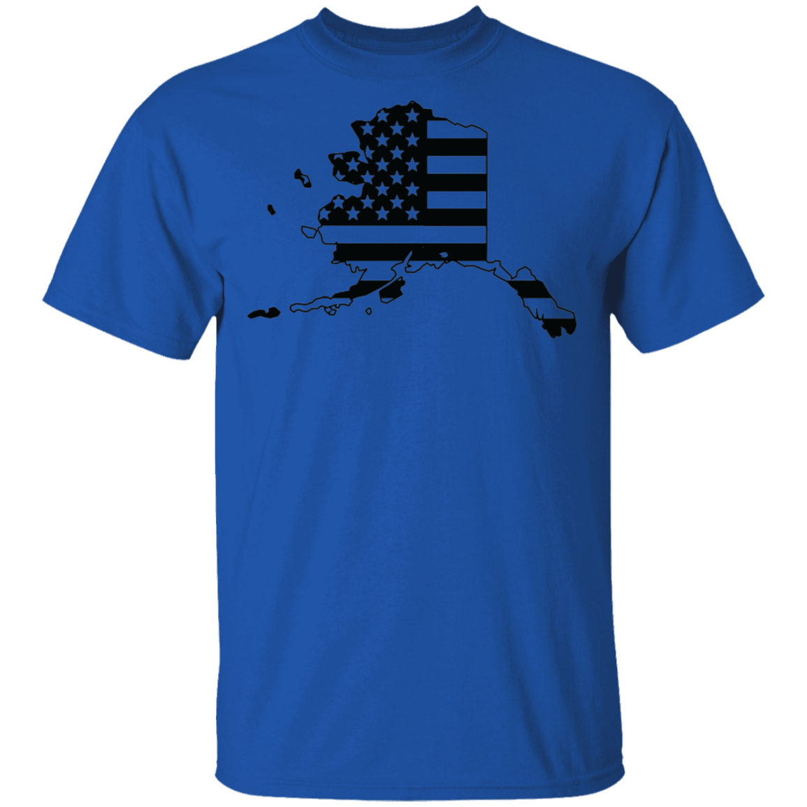 Alaska AK State American Flag Pride T-Shirt