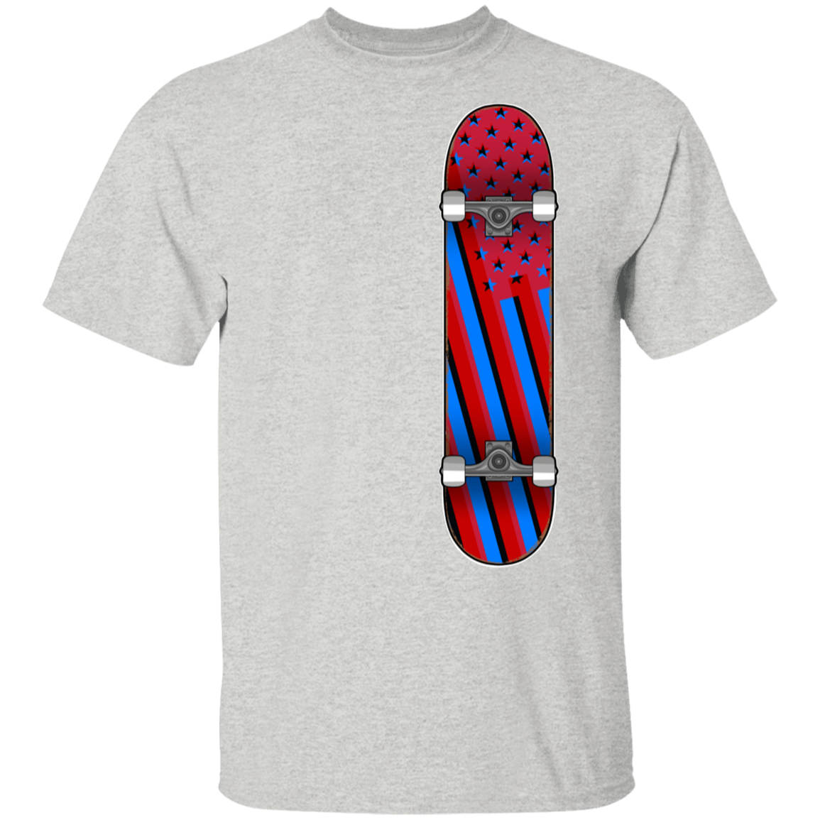 American Flag Skateboard Skateboarding T-Shirt