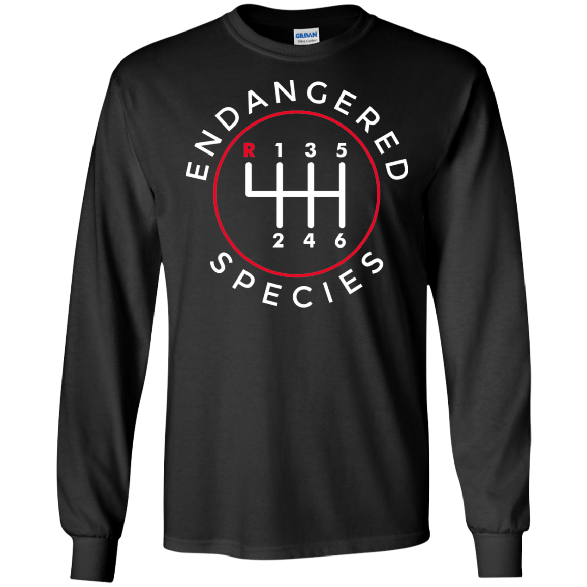 Endangered Species Manual Shift Stick Long Sleeve T-Shirt