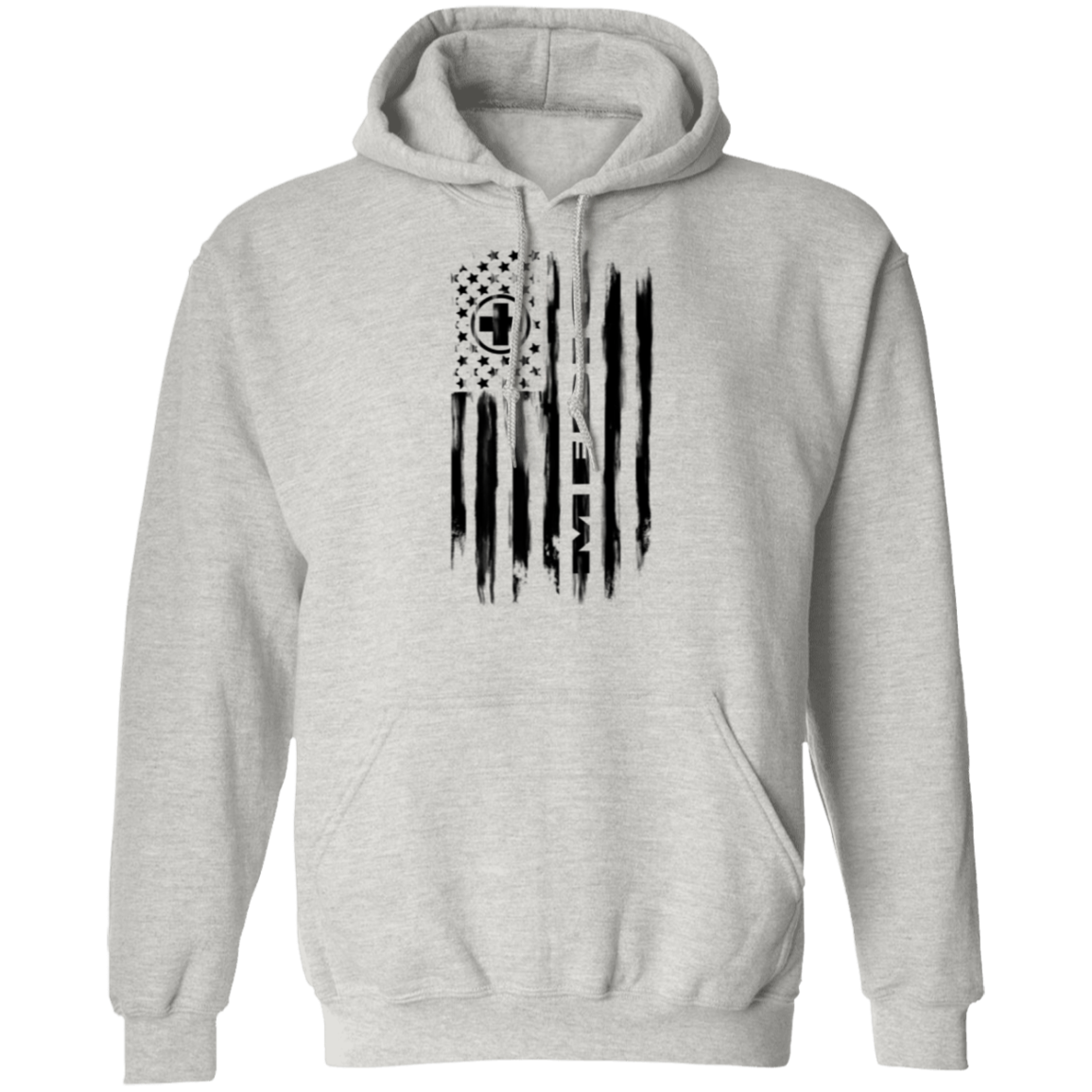 Medic Ambulance Nurse Hospital American Flag Pullover Hoodie