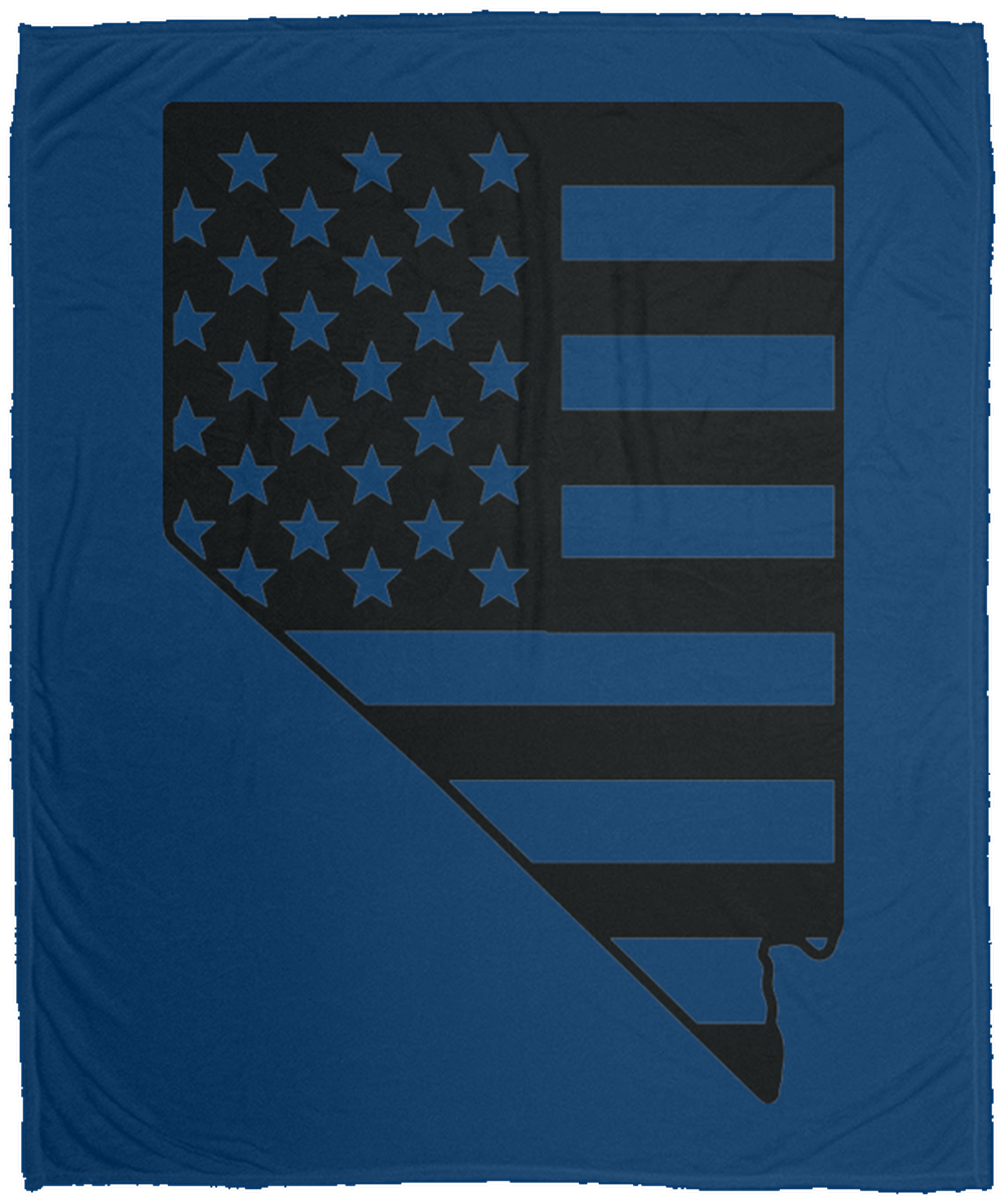 Nevada American Flag State Fleece Blanket - 50x60