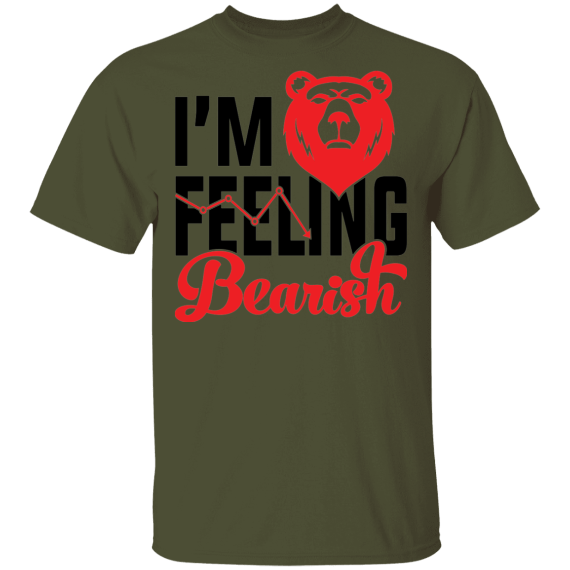 I'm Feeling Bearish Stocks Technical Analysis T-Shirt