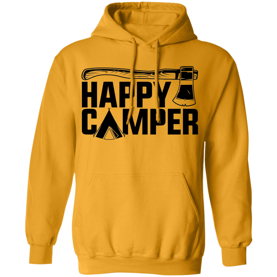 Happy Camper Outdoor Camping Pullover Hoodie