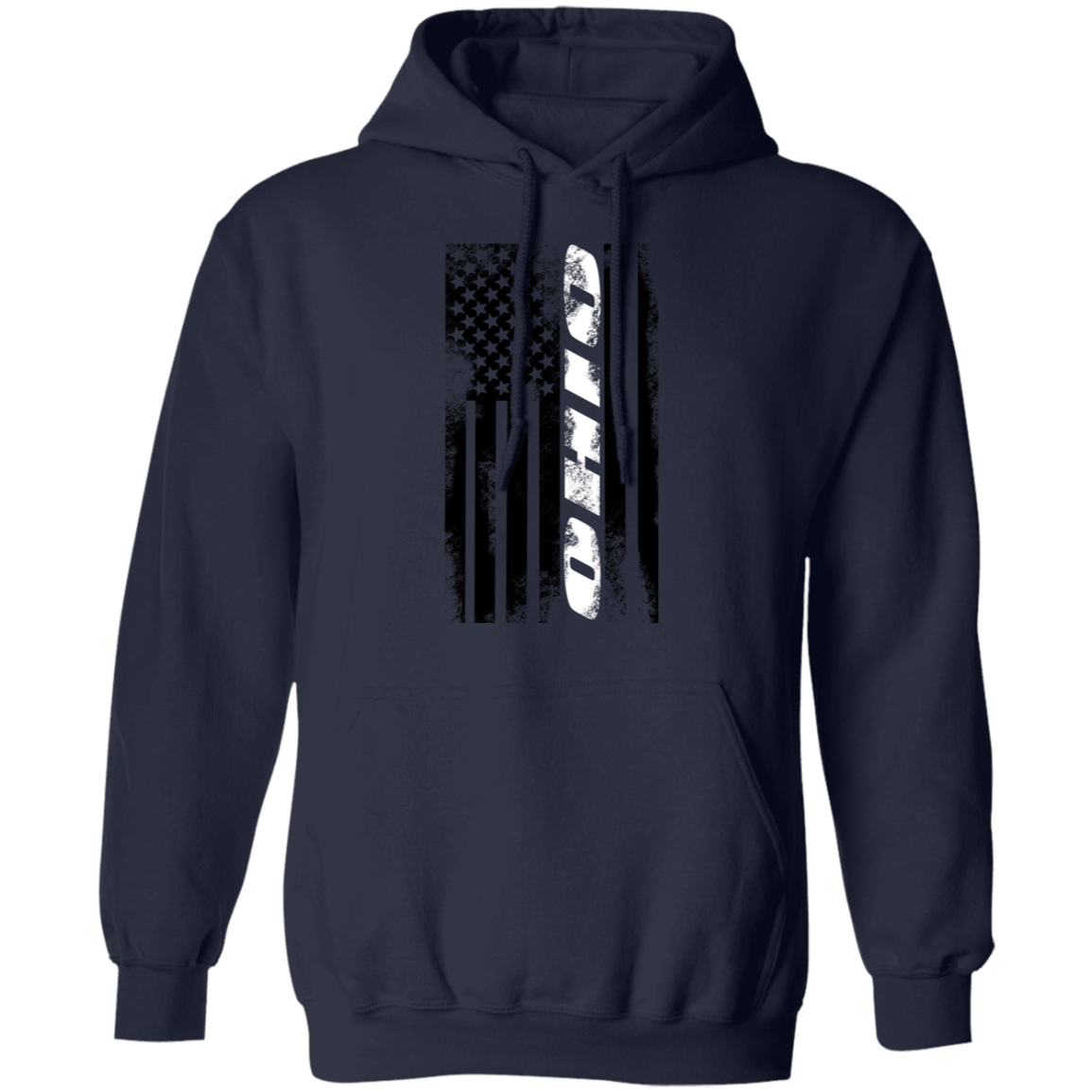 Ohio American Flag Pullover Hoodie
