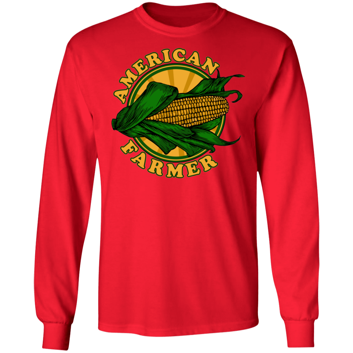 American Farmer Corn Husk Long Sleeve T-Shirt