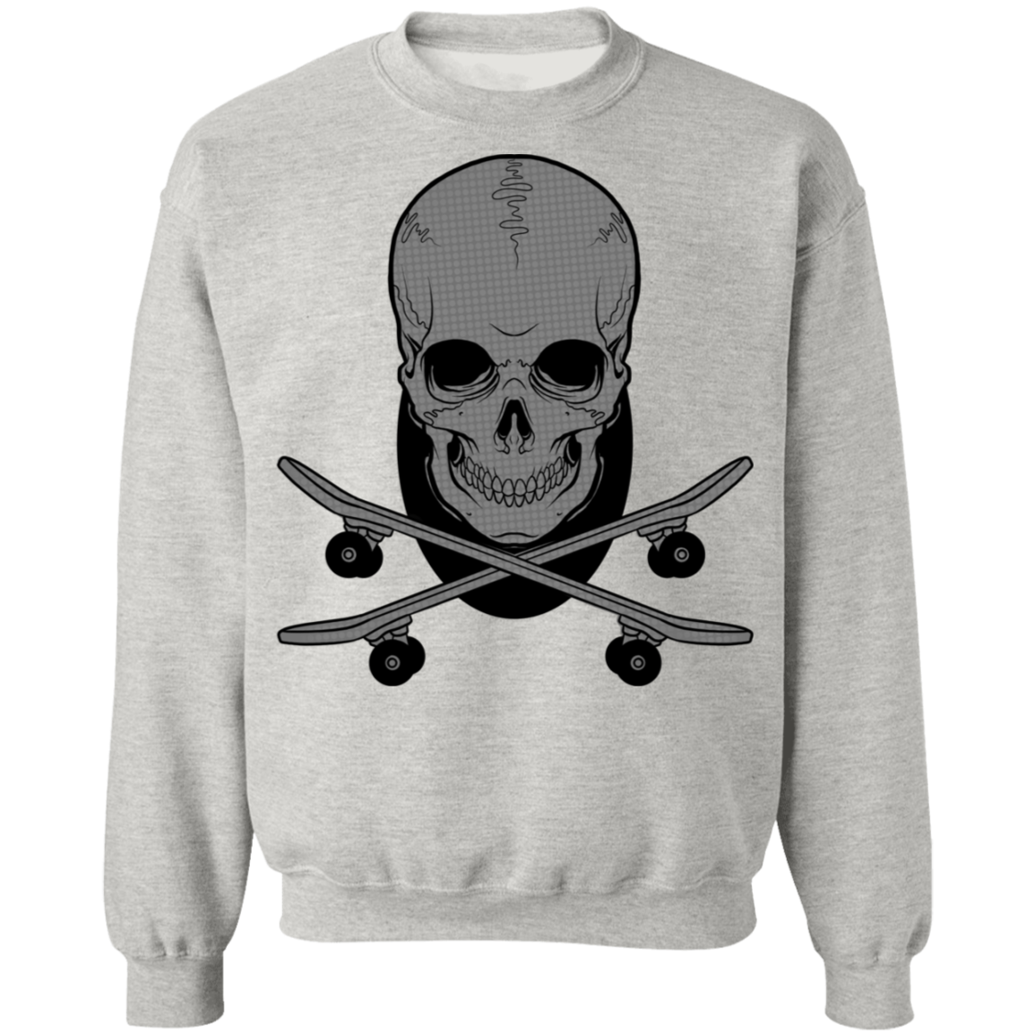 Skeleton Skateboarding Skateboard Shred Crewneck Sweatshirt