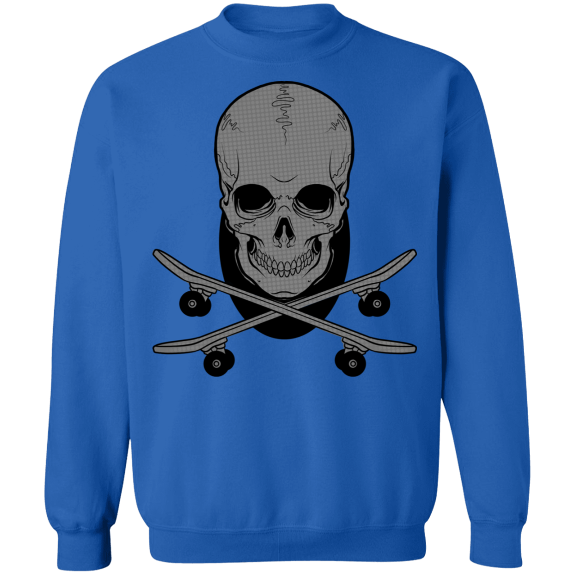Skeleton Skateboarding Skateboard Shred Crewneck Sweatshirt