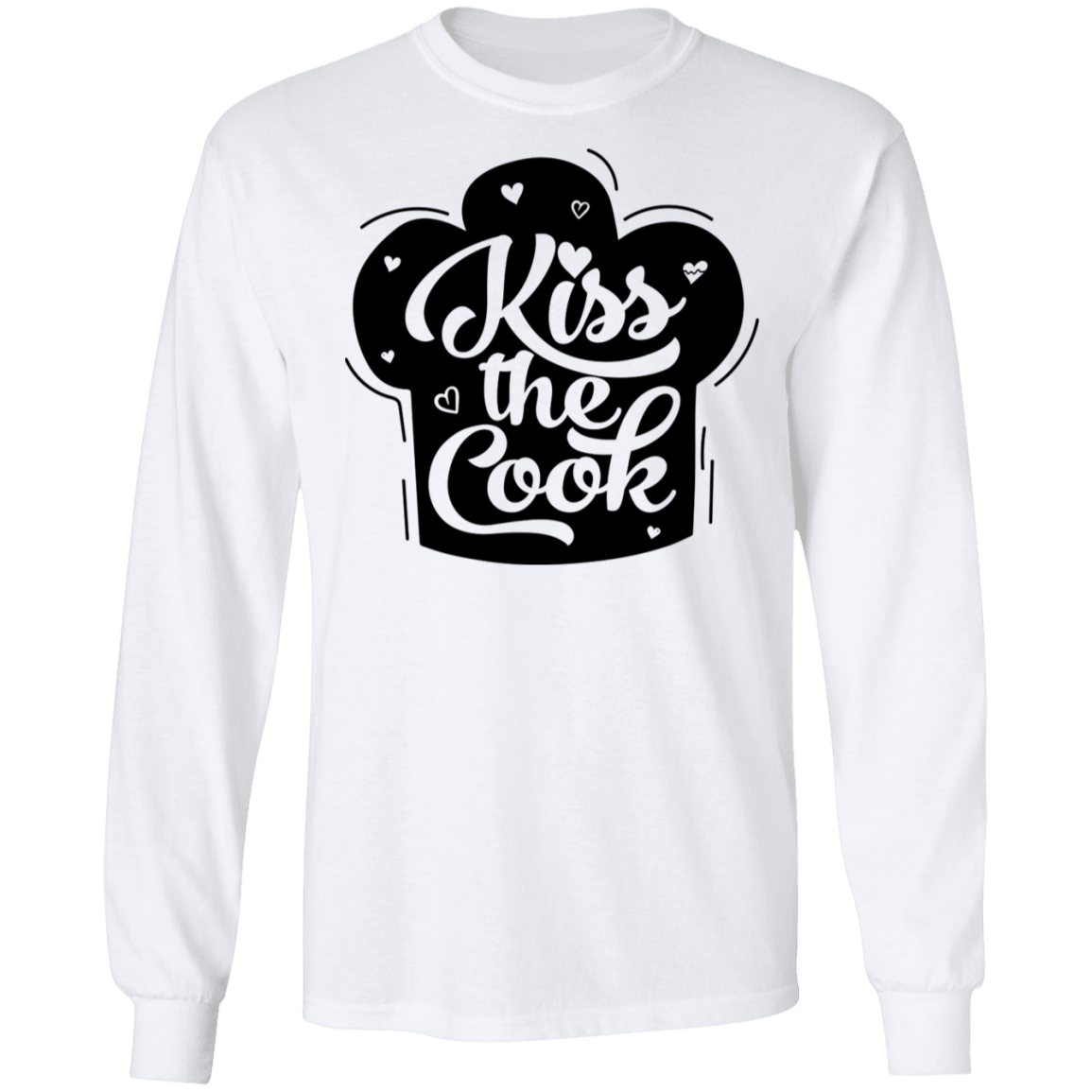 Kiss The Cook Chef Long Sleeve T-Shirt
