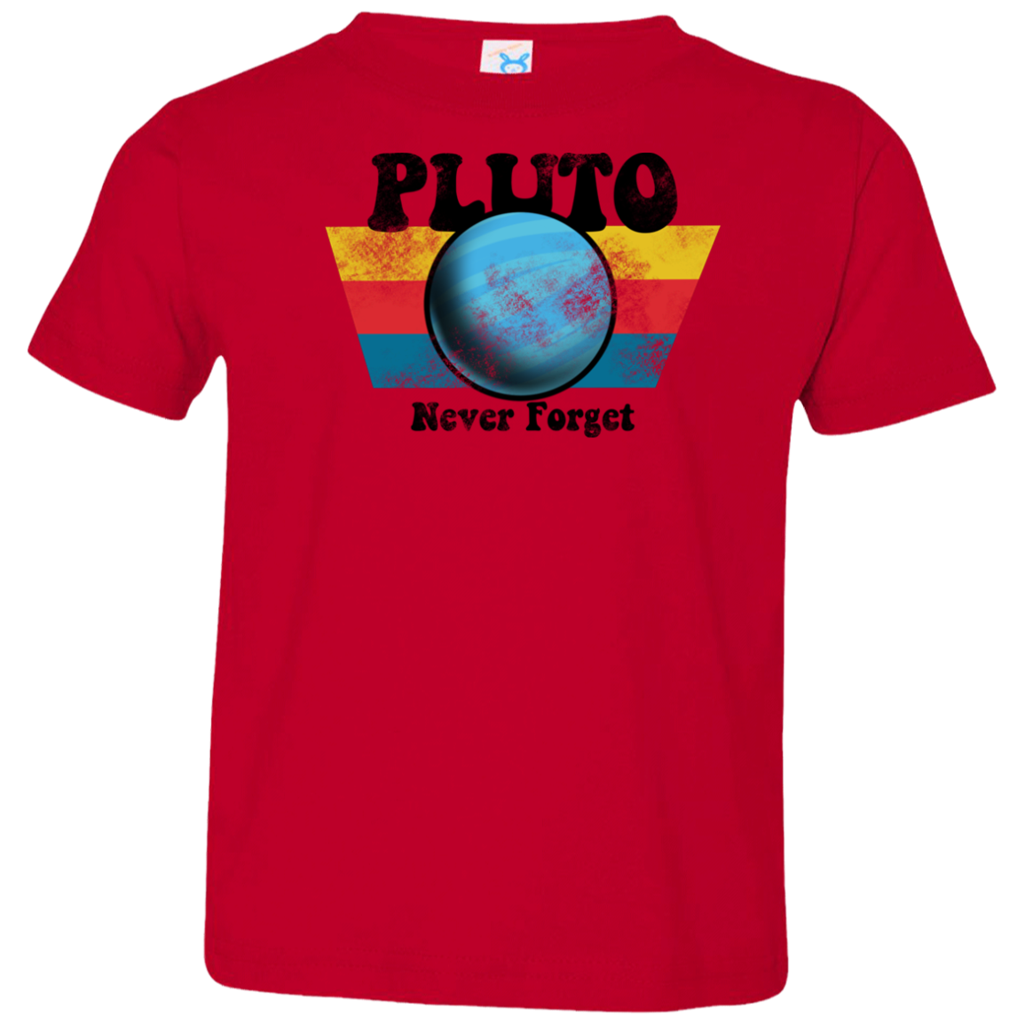 Toddler Space Planet Pluto Vintage 80s Jersey T-Shirt