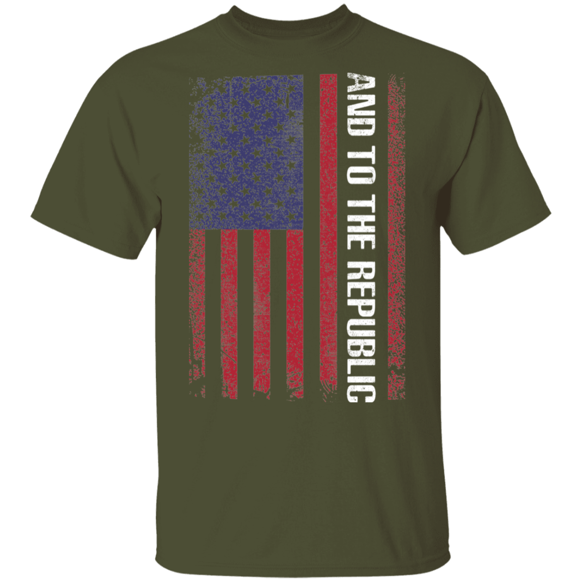 And To The Republic American Flag T-Shirt