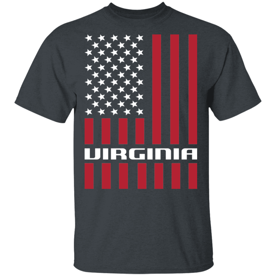 Virginia American Flag USA T-Shirt