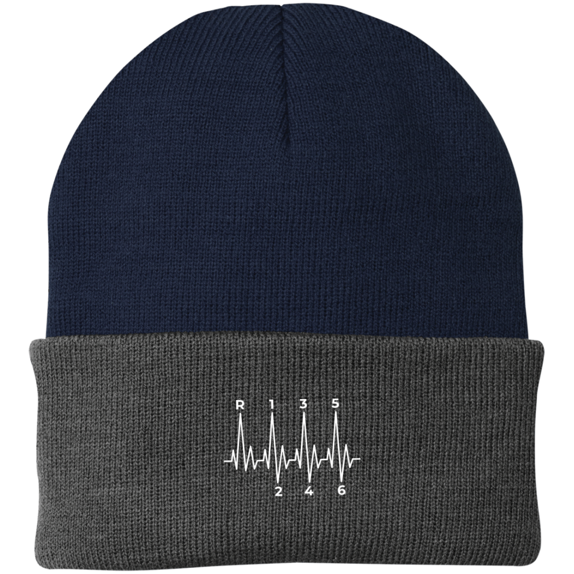 6 Speed Manual Stick Shift Heartbeat Beanie Cap