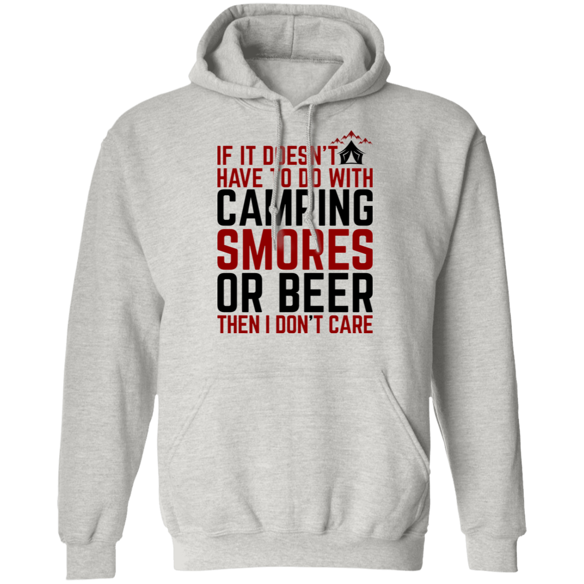 Camping Smores or Beer Funny Pullover Hoodie