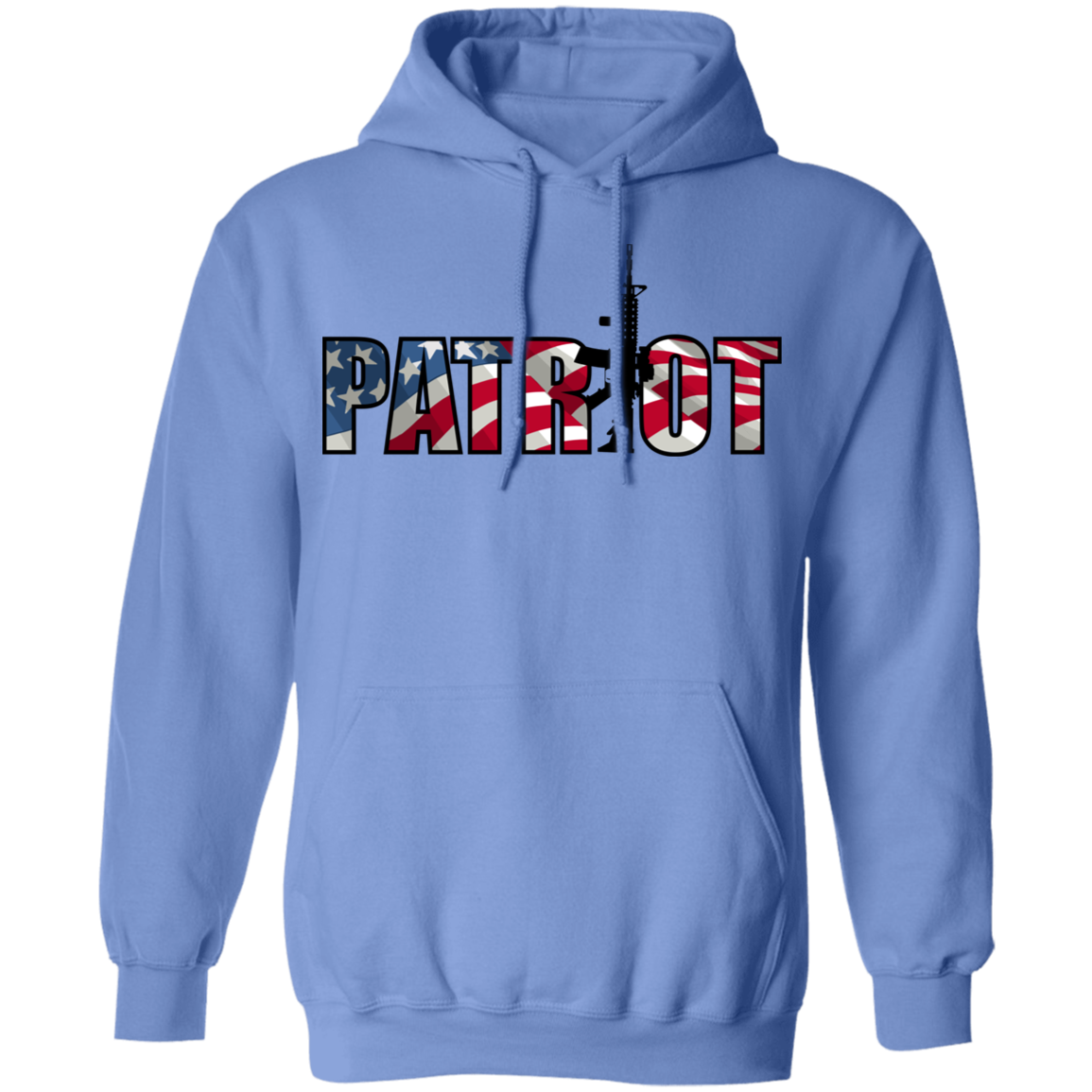 Patriot American Flag Defense Pullover Hoodie
