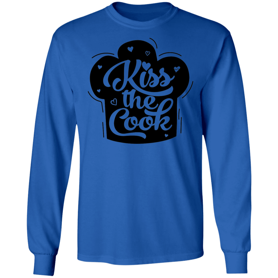 Kiss The Cook Chef Long Sleeve T-Shirt