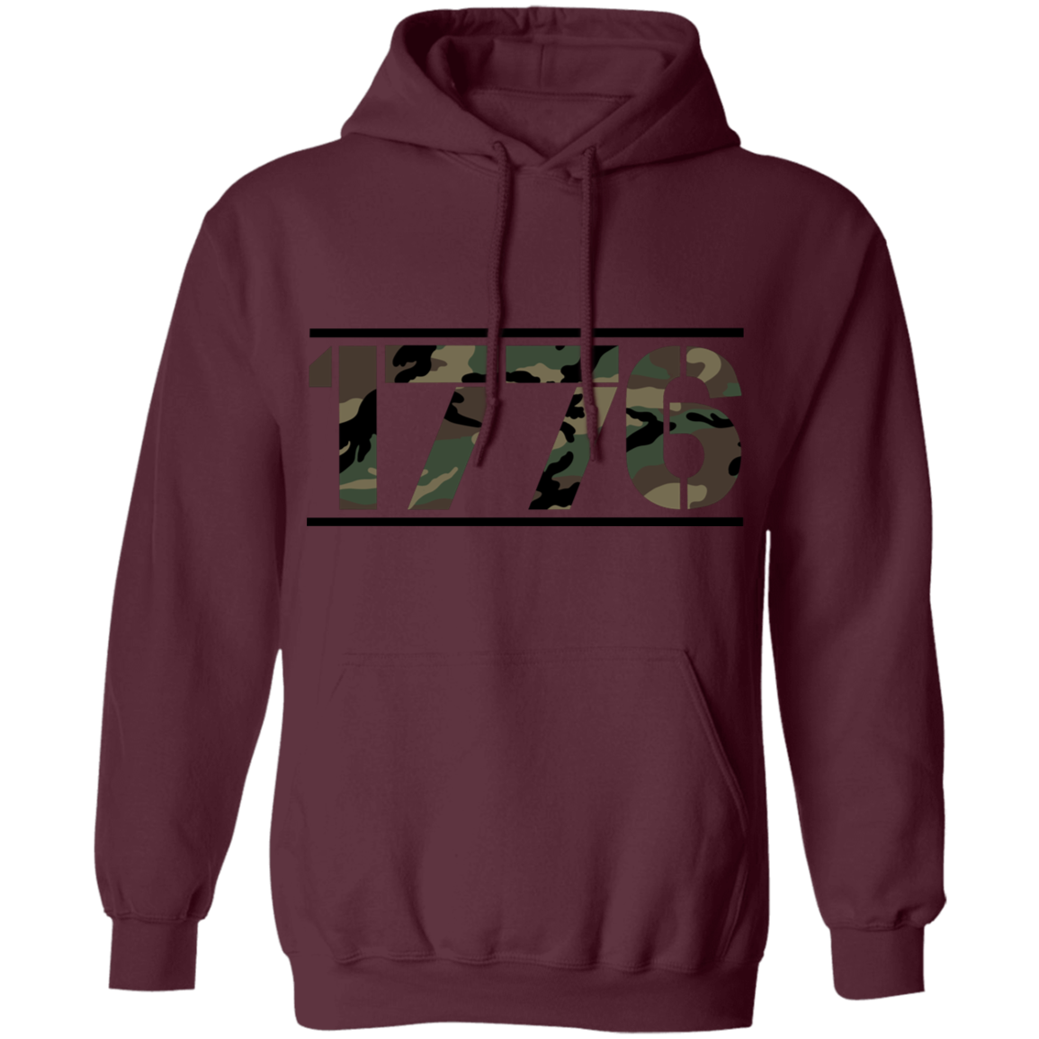 1776 American Camouflage Pullover Hoodie